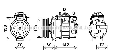 AVA QUALITY COOLING Kompressor,kliimaseade VWK321